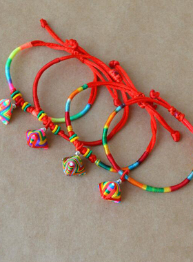 端午节五彩绳粽子虎头