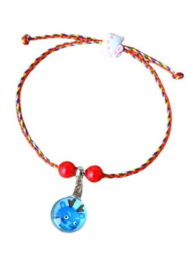 diy卡通水晶五彩绳饰品配件吊坠