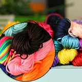 Плетеный браслет из бисера ручной работы, браслет из красной нити, материал, плетеное ожерелье, 1мм