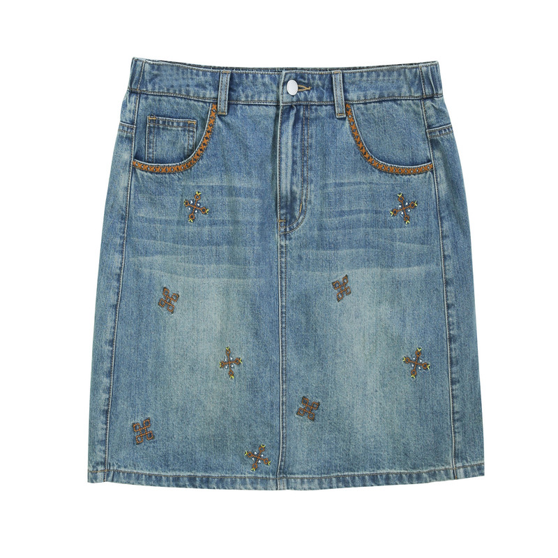 【休闲百搭松紧后腰个性牛仔短裙】纤莉秀大码女装胖mm2025夏新款,淘宝优惠券,粉丝福利购,淘宝优惠卷