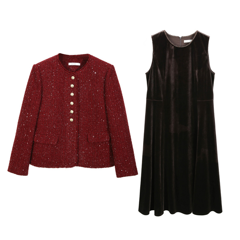 【轻奢名媛风套装】纤莉秀大码女装优雅气质两件套胖mm2026春新款,淘宝优惠券,粉丝福利购,淘宝优惠卷