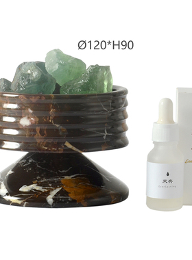 现代轻奢样板房客厅茶几大理石纸巾盒托盘香薰挂画组合装饰摆件