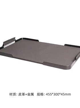 现代样板房售楼处酒店洽谈茶几托盘酒具水晶石书籍组合装饰摆件