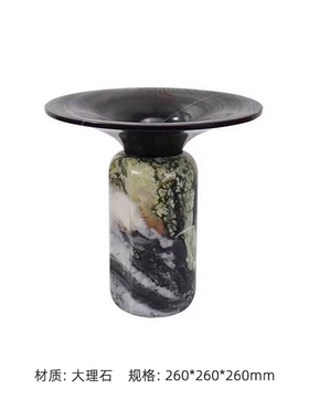 现代轻奢样板房客厅酒店茶几高档装饰花艺苔藓香薰托盘书籍组合