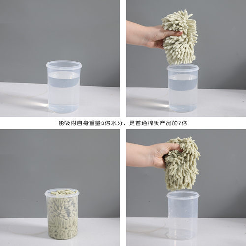 雪尼尔擦手巾挂式超强吸水加厚ins厨房浴室洗手间抹手布加大速干 - 图2