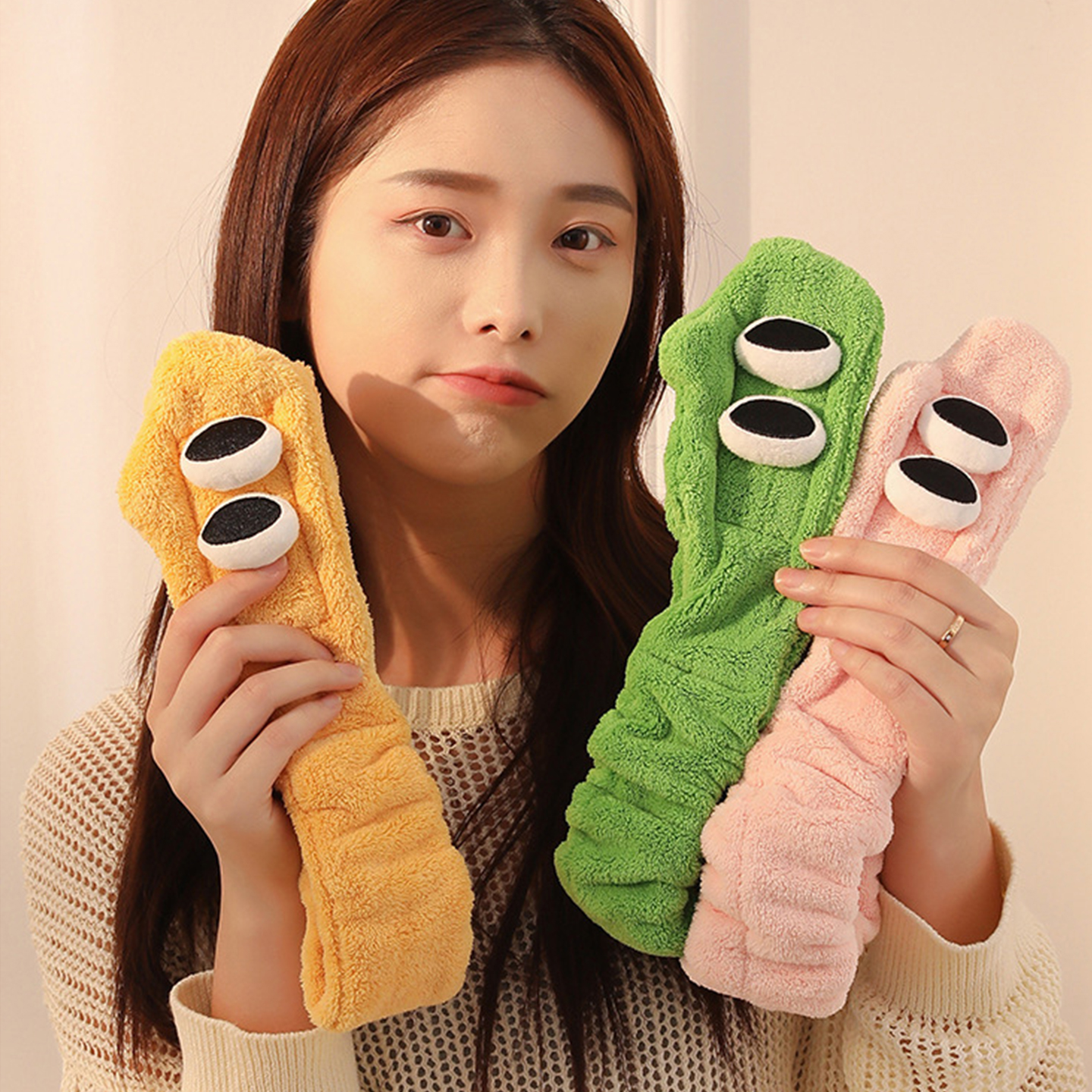 魔术贴带束发带女洗脸可爱头带网红化妆敷面膜发箍美容院2025新款 - 图2