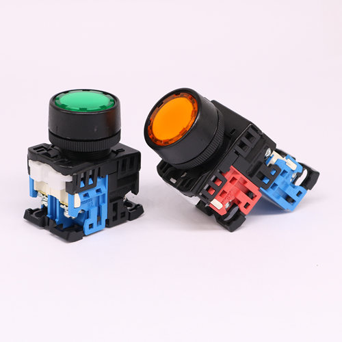 富士富上平钮带灯带自锁按钮开关AP/AR22F5L-11E3G M3R Y SW20 10 - 图3