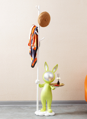 速发创意板帽架卧地落室家用挂衣服架床头样衣房大型落地客厅摆件