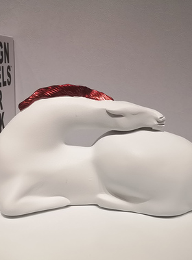 Saree/莎芮轻奢创意白马摆件