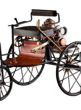 复古古风创意老爷车摆件一代奔驰汽车铁艺模型家居客厅书房装饰品