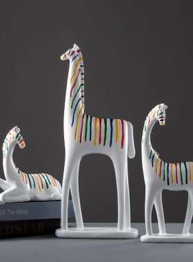 速发水晶球鹿小摆件简约电风柜酒柜装饰品轻奢视工格艺品摆设