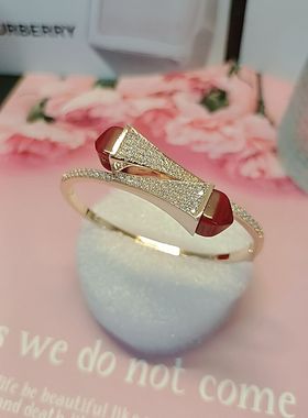 2025新款时尚轻奢双层撞色手镯简约百搭个性气质手环