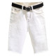 Summer ແອວສູງ ripped denim pants stretch ແຫນ້ນ