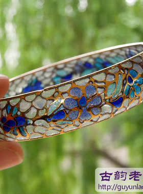 正宗老北京景泰蓝库存老货手镯