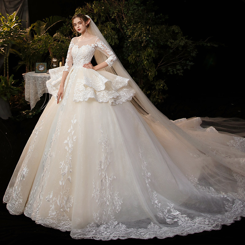 主婚纱2020新款新娘气质小个子大码 千度依凡服饰婚纱