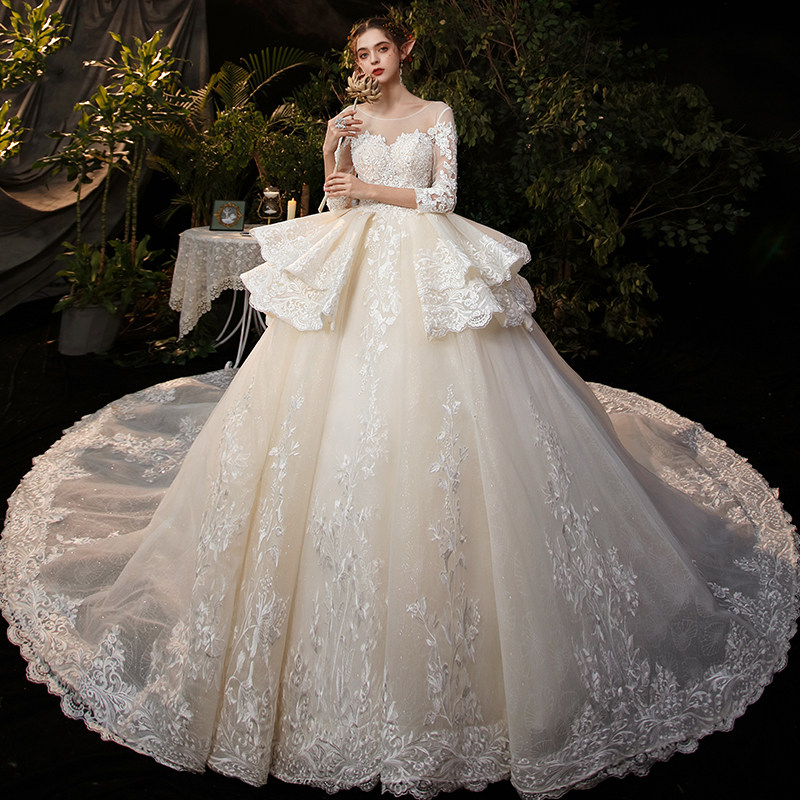 主婚纱2020新款新娘气质小个子大码 千度依凡服饰婚纱