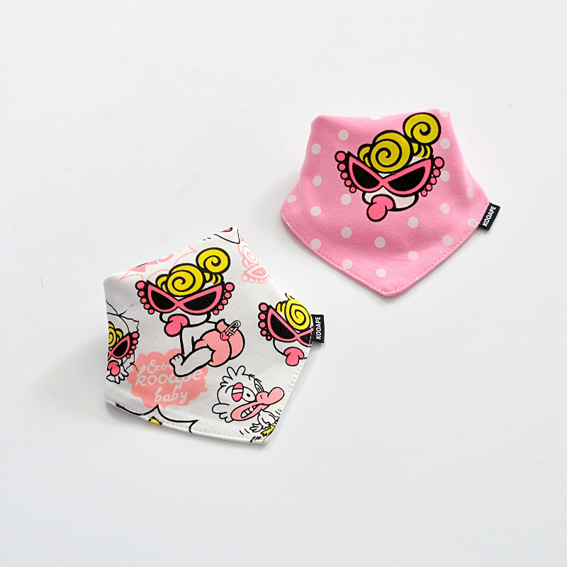 Baby triangular towel pure cotton breathable baby saliva towel baby triangular saliva towel second child bib autumn and winter thin section