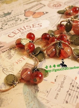 波西米亚多层玛瑙中长款毛衣链