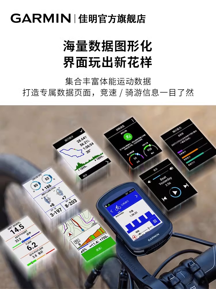 佳明公路车码表Edge540太阳能版防水自行车无线GPS骑行码表 - 图3