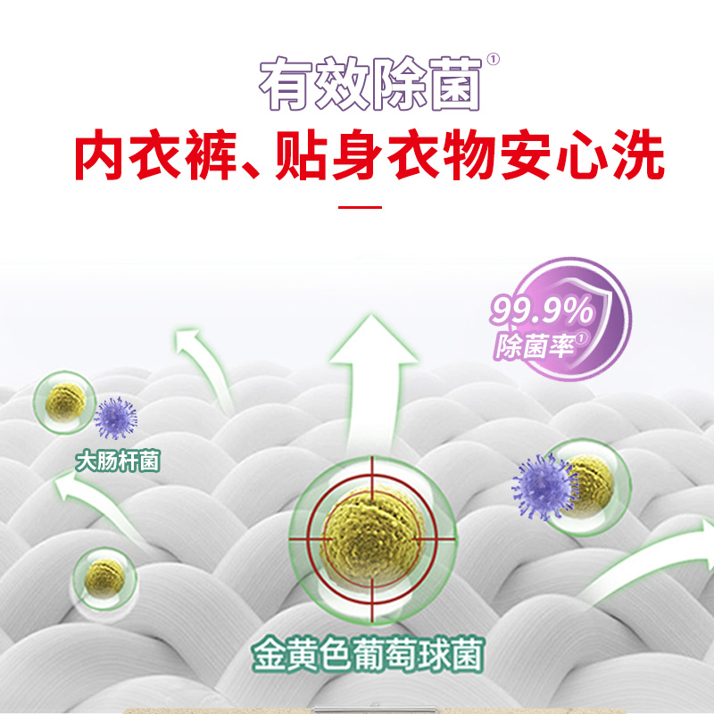 立白内衣皂肥皂101G*4块内衣裤洗涤除菌皂洁净去渍除菌率99%杀菌-图3