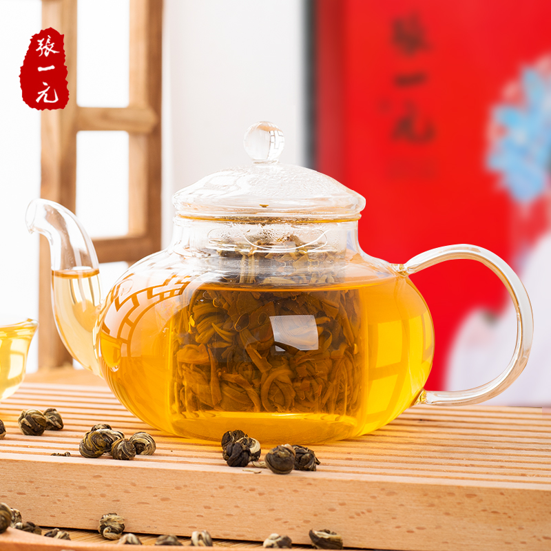 张一元茉莉花茶特种云叶香珠150gX1礼盒装京剧国潮风送礼佳选 - 图2