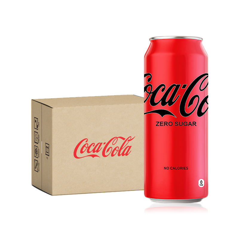 进口CocaCola可口可乐大罐装零度无糖碳酸饮料500mlX6罐 - 图3