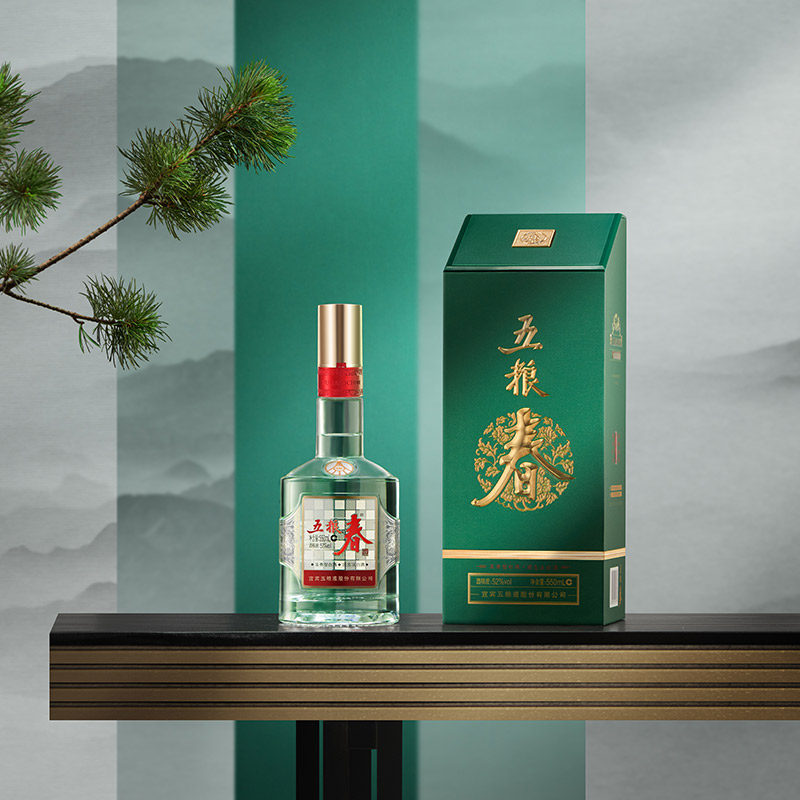五粮液股份 五粮春二代菁萃52度浓香型白酒550ml*6瓶整箱节日送礼