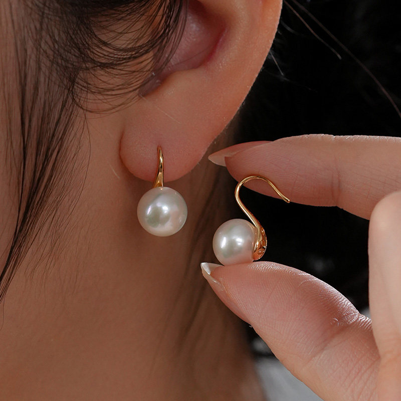 dara戴拉925银10-11mm淡水珍珠耳钉高跟鞋款耳饰正圆强光耳坠,淘宝优惠券,粉丝福利购,淘宝优惠卷