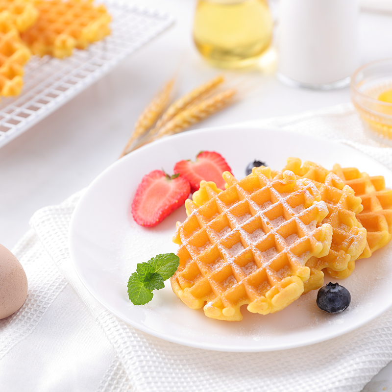 【天天特卖】三只松鼠轻格华夫饼450gX1箱早餐面包网红零食糕休闲 - 图2