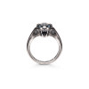 IDEAGEMER Sterling Silver Cheetah Ring Men's Vintage