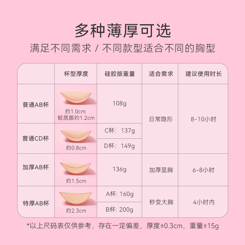 Miss Double/波波小姐硅胶胸贴婚纱照专用聚拢上托隐形无肩带内衣-图3