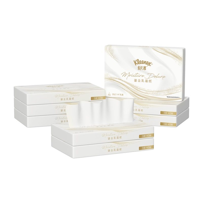 舒洁鎏金系列乳霜纸40抽*8包婴童可用保湿云柔巾鼻子纸,淘宝优惠券,粉丝福利购,淘宝优惠卷