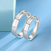 Mengjinyuan couple plain ring live ring
