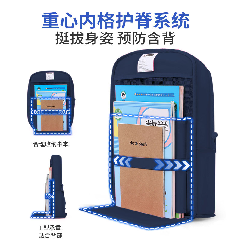 江博士护脊儿童书包小学生一到三六年级男女减负轻便大容量双肩包,淘宝优惠券,粉丝福利购,淘宝优惠卷