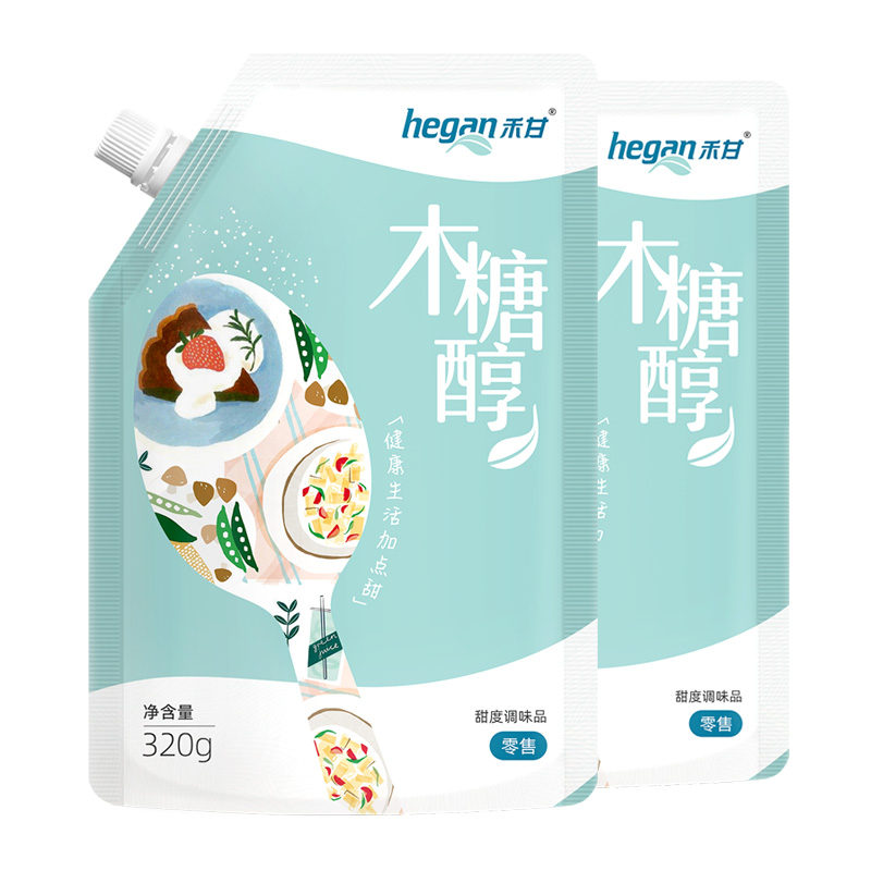 禾甘木糖醇代糖320g*2袋家用用糖烘焙代白糖赤藓糖醇甜菊糖苷 - 图0