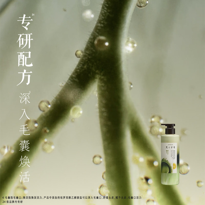 发之食谱冷萃茶柚洗发水护发素280g