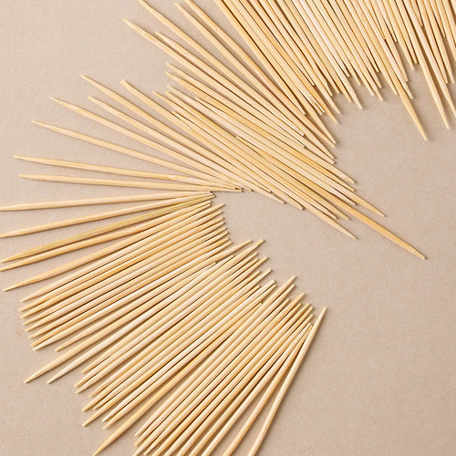 MR/妙然牙签550支2罐装家用便携翻盖餐馆双头尖竹制一次性牙签 - 图2