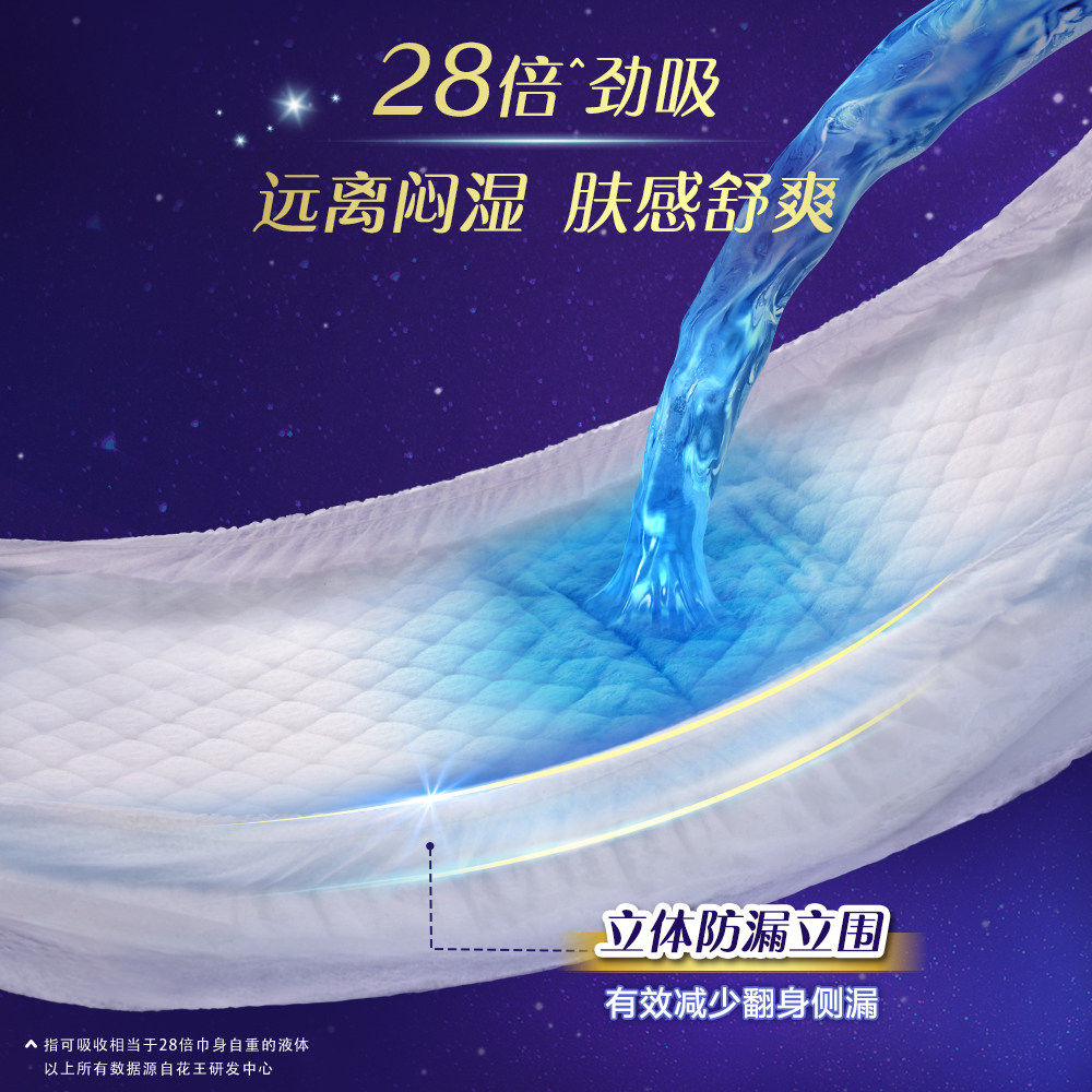 花王乐而雅晚安裤抑菌清新女性卫生裤派发装(L码)