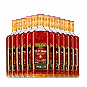 古越龙山库藏金五年整箱花雕酒陈老酒12瓶
