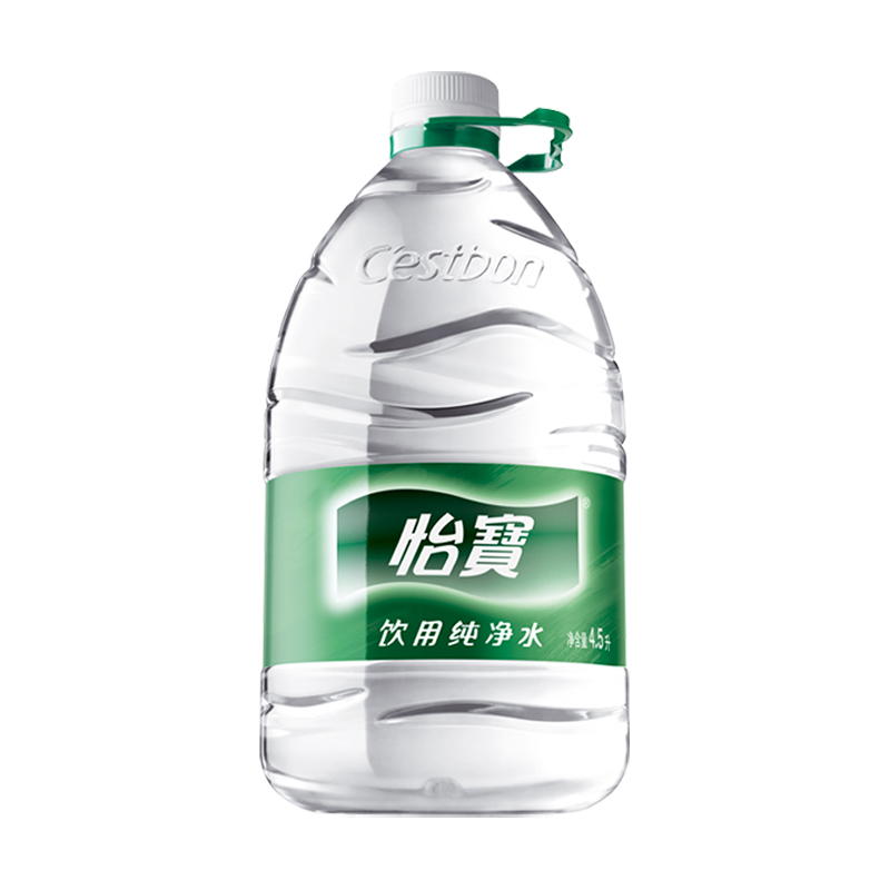 怡宝饮用水纯净水非矿泉水4.5L*4桶/箱整箱办公室大桶水 - 图2