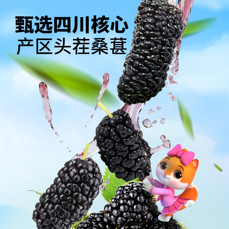 三只松鼠罐装大果桑葚干250g四川黑桑椹泡水泡酒无沙无添加免洗