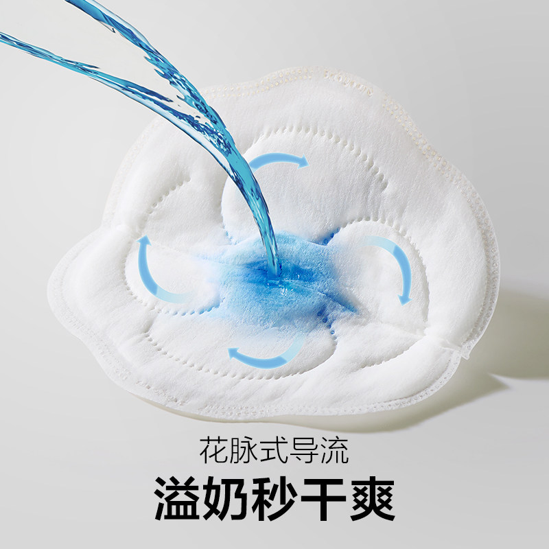 babycare山茶花防溢乳垫哺乳期产后一次性超薄隔奶垫透气120片装,淘宝优惠券,粉丝福利购,淘宝优惠卷