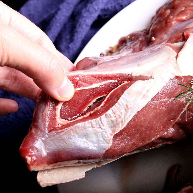 吴琼生鲜鹿腱子肉500g*2梅花鹿肉鲜鹿肉冷冻礼盒装 - 图0