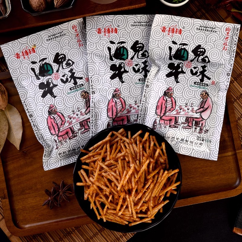 包郵香鐺鐺辣條酒鬼牛肉味18g*10包8090兒時懷舊麻辣小吃休閑_天貓超市_零食/堅果/特產