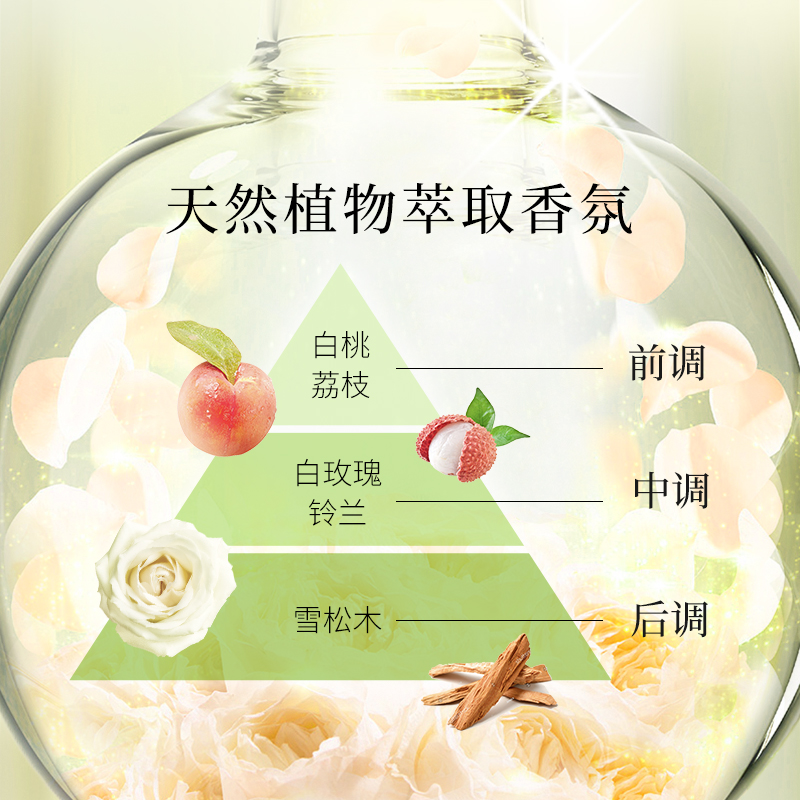 LION狮王TOP持久香氛柔顺洗衣液香槟玫瑰雨季屋内晾干除臭900g*3_洗护清洁剂_卫生巾_纸_香薰