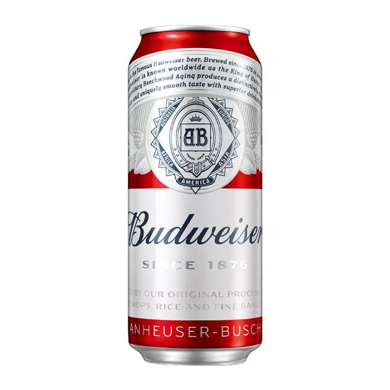 Budweiser/百威啤酒经典醇正红罐拉格450ml*1听 - 图3