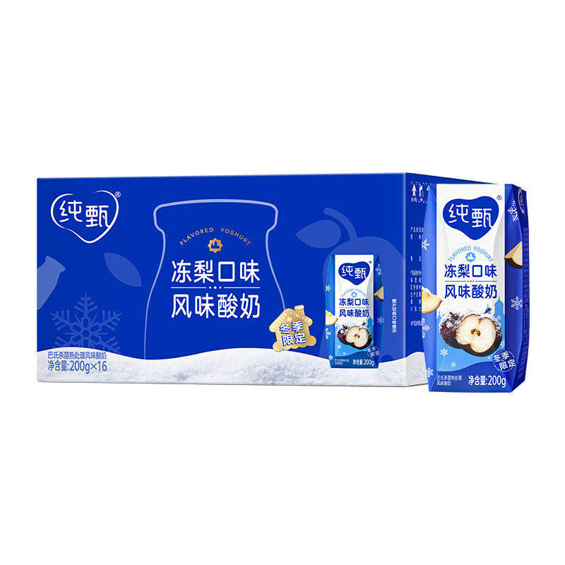 纯甄冻梨味酸牛乳200g×16包