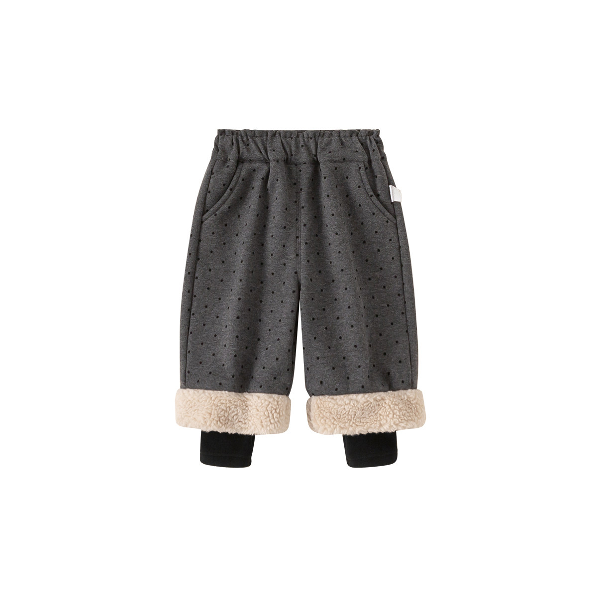 INSbobo女童裤子2025冬季儿童休闲裤宝宝冬装加绒洋气长裤童装潮,淘宝优惠券,粉丝福利购,淘宝优惠卷