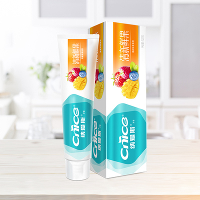 纳爱斯清新鲜果牙膏果味浓郁