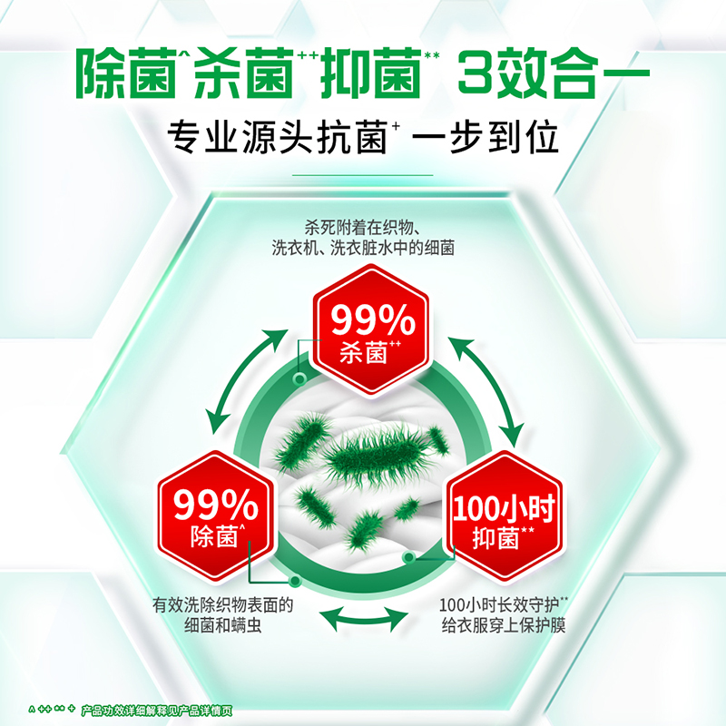 碧浪洗衣液除螨草木9斤持久留香除菌抑菌补充液官方正品-图3